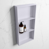 Mondiaz Easy nis 29.5x59.5x8cm voor Inbouw/opbouw 3 open vakken Solid surface Cale/Cale SW643772