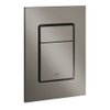Grohe Skate cosmopolitan 2-knops S-size bedieningsplaat hard graphite geborsteld SW242311 Grohe Skate cosmopolitan 2-knops S-size bedieningsplaat hard graphite geborsteld SW242311