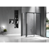 Marenza Neptune Zijwand - 100x200cm - helder 8mm glas - mat zwart SW491397