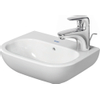 Duravit D-code Fontein - 36x27cm kraangat rechts - met overloop - glans wit 0296237
