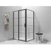 Xenz Industrial Line Premium Deur aan zijdeel voor hoekopstelling 80x200cm zwart SW295133 Xenz Industrial Line Premium Deur aan zijdeel voor hoekopstelling 80x200cm zwart SW295133