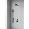 BRAUER Black Edition inbouw regendoucheset – Ø20 cm hoofddouche – 40 cm rechte wandarm – staafhanddouche – glijstang 70 cm SW486511