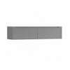 H&R Badmeubelen Juice Wastafelonderkast - 180x45x40cm - rechterhoek afgerond - 2 lades - geïntegreerde greep - stone grey SW1110626