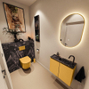 MONDIAZ TURE-DLUX Meuble de toilette 60cm Ocher. EDEN lavabo Lava position droite. Avec 1 trou de robinet. SW1103901