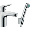 Hansgrohe Focus 100 Mitigeur bidet avec vidage et douchette chrome GA45288