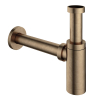Hotbath Mate Wastafelsifon rond - verweerd messing verouderd goud SW74426