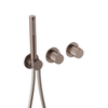 Hotbath Ace Partie apparente - pour mitigeur thermostatique encastré - 2 voies - inverseur - douchette à main - flexible de douche - Cuivre brossé PVD SW1117622