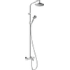Hansgrohe Vernis Blend Showerpipe - met bad - thermostaat - ecosmart - hoogglans chroom SW651587