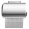 Duravit Karree Closetrolhouder - met klep - hoogglans chroom SW55120