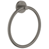 Grohe Essentials Handdoekring - 18cm - rond - brushed hard graphite (antraciet) SW98945