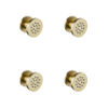 Fortifura Calvi zijdouche - 5cm - rond - 4 stuks - PVD - geborsteld messing (goud) SW1381716