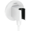 Hansgrohe FixFit S coude de raccordement - avec support de douchette - blanc mat SW1568141
