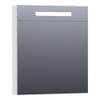 BRAUER Promise Deluxe armoire de toilette – 99 x 70 x 15 cm – LED directe – 2 portes, portes-miroir double face – Blanc mat SW84353