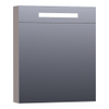 Saniclass Double face spiegelkast 60x70x15cm verlichting geintegreerd rechthoek 1 draaideur Mat Taupe MDF SW371723 Saniclass Double face spiegelkast 60x70x15cm verlichting geintegreerd rechthoek 1 draaideur Mat Taupe MDF SW371723