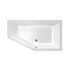Xenz Society Hoekbad - 160x90x53 - afvoer Midden - Rechts - acryl - wit SW103350