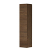 INK Badkamerkast - 35x36.7x169cm - 1 deur - Links en rechtsdraaiend - greeploos - massief eiken - chocolate SW493361