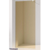 Paroi de douche en verre Aqua Vista - 100x200cm - verre fumé - champagne (bronze) SW976335