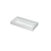 Ink Momento lavabo - 90x45x9cm - simple vasque - 2 trous de robinet - polystone - blanc brillant SW68626