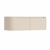 H&R Badmeubelen Juice Wastafelonderkast - 120x45x40cm - linkerhoek afgerond - 2 lades - geïntegreerde greep - Merino SW1489807