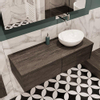 MONDIAZ LUSH 120cm badmeubel dark brown 2 lades wastafel BARCO rechts zonder kraangat SW409606 MONDIAZ LUSH 120cm badmeubel dark brown 2 lades wastafel BARCO rechts zonder kraangat SW409606