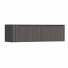 H&R Badmeubelen Juice Wastafelonderkast - 160x45x40cm - linkerhoek afgerond - 3D-front - 2 lades - geïntegreerde greep - wenge SW1260314