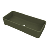 Arcqua Case waskom - 60x26cm - Rechthoek - Cast marble Mat groen SW909485