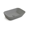 By Goof Mees Design Vasque à poser 60x42x16,6cm Rectangulaire Gris mat SW491421