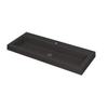 INK Dock lavabo - 100x40x6cm - 1 cuve - 1 trou de robinet - quartz noir SW68561