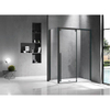 Marenza Neptune Cabine de douche - 130x100cm - avec porte coulissante - verre de sécurité 8mm - anti-calcaire - noir mat SW543451