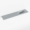 Mondiaz EDEN Fontaine - 100x23x0.9cm - lavabo droit - sans trous de robinet - pour meuble de toilettes - Solid surface - Plata SW1025861