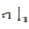 Grohe Lineare new Pièce de garniture pour mitigeur de baignoire 4 trous avec douchette et flexible de douche 200cm graphite dur brossé SW523666 Grohe Lineare new Pièce de garniture pour mitigeur de baignoire 4 trous avec douchette et flexible de douche 200cm graphite dur brossé SW523666