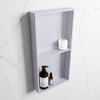 Mondiaz Easy nis 29.5x59.5x8cm voor Inbouw/opbouw 2 open vakken Solid surface Cale/Cale SW643745