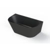 Arcqua Pinto Baignoire îlot semi-encastrée 180x80 mat noir SW643377