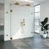 Saniclass Create Douchecabine XL 180x200x80cm profielloos met antikalk en 8mm veiligheidsglas Goud geborsteld SW638606 Saniclass Create Douchecabine XL 180x200x80cm profielloos met antikalk en 8mm veiligheidsglas Goud geborsteld SW638606