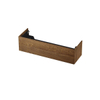 INK Wastafelonderkast - 140x45x37.6cm - 1 lade - push to open - met recht opdekfront - Eiken - Chocolate SW439368