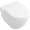 Villeroy & Boch Subway WC suspendu - 56cm - avec bride - à fond plat - ceramic+ - sans abattant - blanc brillant 0123067