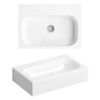 Clou Mini Match Me lavabo pour WC 45x10cm trou de robinet pré-percé marbre minéral blanc SW385139