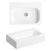 Clou Mini Match Me Lave-mains 45x32x10cm avec trou de robinet perçable marbre minéral Blanc SW385139