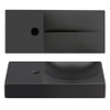 Clou Vale Lave-main 45cm avec trou pour robinet à gauche Céramique Noir mat SW451472