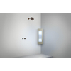 Sunshower Round Small Plus infrarood en UV licht opbouw incl. Installatieset hoek 95x33x25cm Sand White SW769448