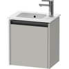 Duravit Ketho 2 meuble de lavabo avec 1 porte 41x29.2x44cm gauche, avec poignée gris béton anthracite mat SW772648