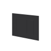 IVY Plaque de commande - 24.4x16x0.3cm - boutons rectangulaires - Inox 304 - noir mat SW1470218