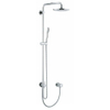 GROHE Rainshower Modern ensemble de douche pluie apparent - pomme de douche 21cm - douchette barre - barre de douche 113cm - chrome 0430171