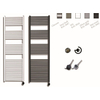 Sanicare elektrische radiator 172x45cm 920watt zilver grijs SW536957 Sanicare elektrische radiator 172x45cm 920watt zilver grijs SW536957