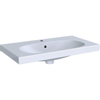 Lavabo Geberit Acanto compact avec trou de robinet avec trop-plein 75x42.2x16.8cm blanc 500632012 SW417200