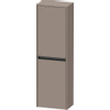 Duravit Ketho.2 Halfhoge kast - met 2 deuren - 40x132x24cm links - met tip onbasalt - mat basalt (antraciet) SW771870