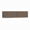 H&R Badmeubelen Juice Wastafelonderkast - 180x45x40cm - rechterhoek afgerond - 3D-front - 2 lades - geïntegreerde greep - tucson oak SW1260400
