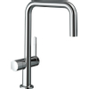 Hansgrohe Talis m54 Eengreeps keukenmengkraan U - 220 - stopkraan - voor vaatwasser - hoogglans chroom SW541814