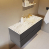 Mondiaz VICA-DLUX ensemble de meuble de salle de bain - 120cm - meuble sous-vasque gris foncé - 4 tiroirs - lavabo encastré cloud droite - 1 trou de robinet - version haute de 60cm - glace SW1087579