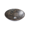Saniclass Noche Waskom 42x42x12cm - rond - gemeleerd natuursteen - Dark Emperador SW1242435